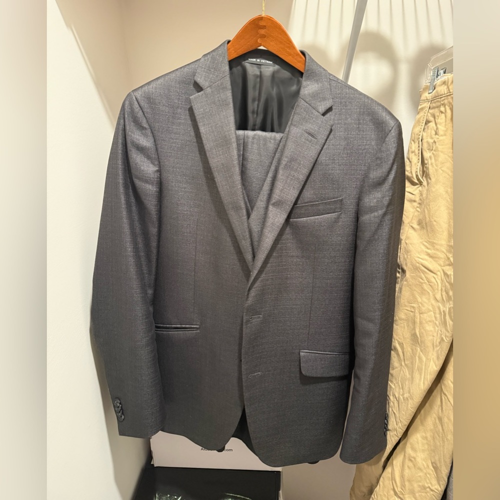 Kenneth Cole Reaction Gunmetal 3 Piece Suit